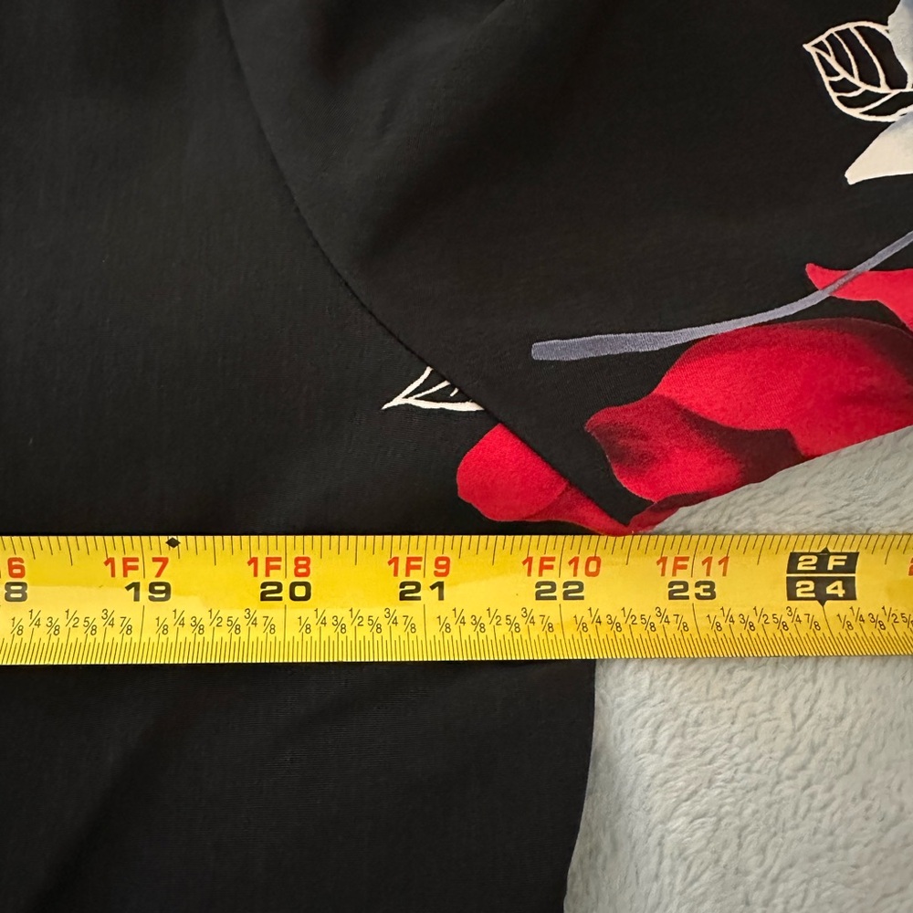 Vintage Peter Popovitch Black Floral Blouse size XL - Picture 5 of 6